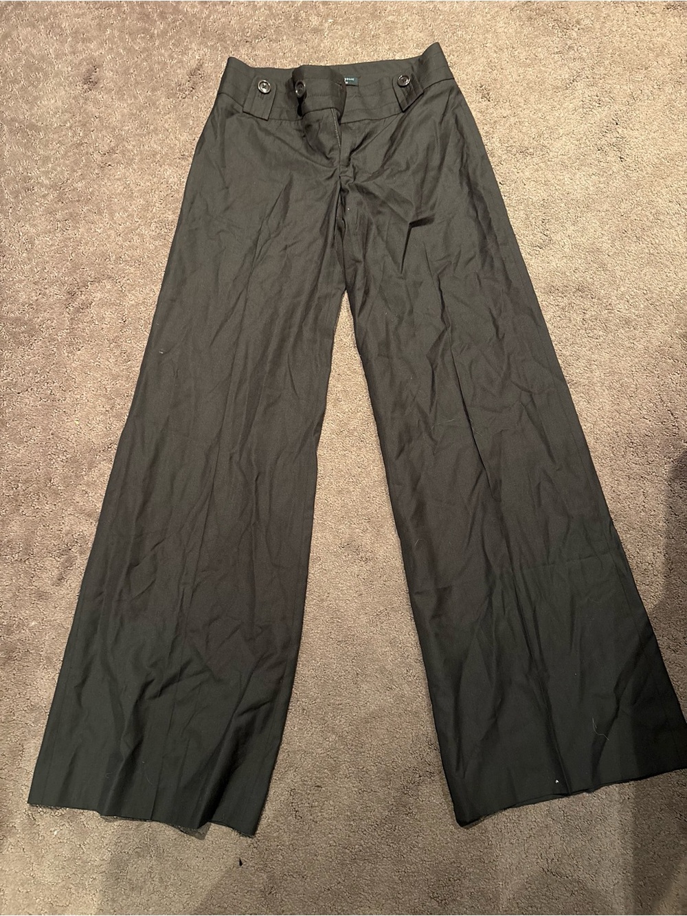 Banana Republic Black Dress Pants with Button Waist Tabs